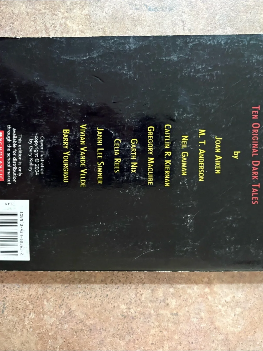 Gothic! Ten Original Dark Tales Neil Gaiman Garth Nix Scholastic PB 2005 Horror